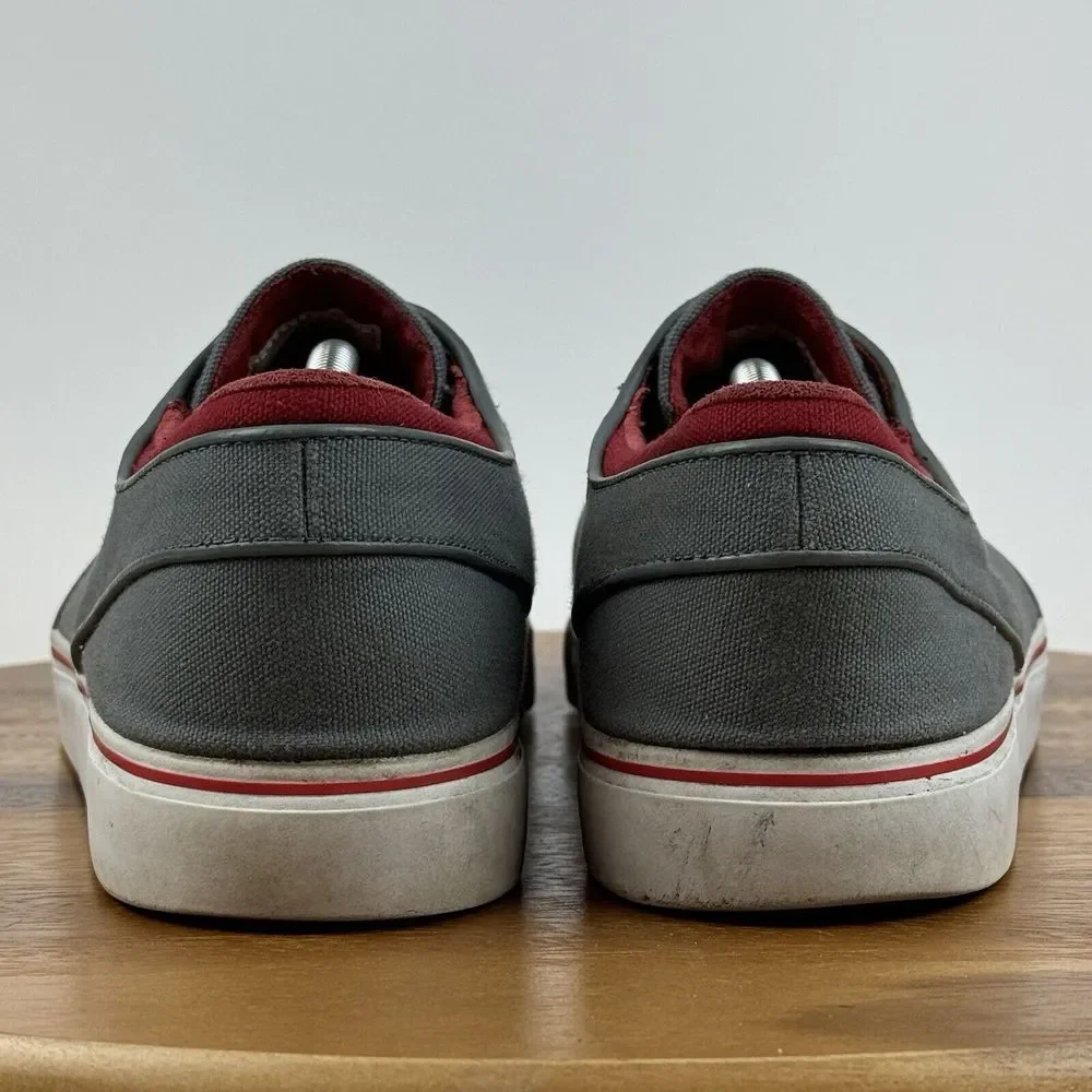 Mens SB Zoom Stefan Janoski Gray‎ Canvas Casual Skateboarding Sneakers Size 13 D